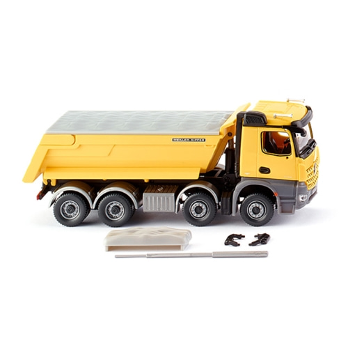 BW067449 1/87 Tipper trailer - zinc yellow (Meiller/MB Arocs)