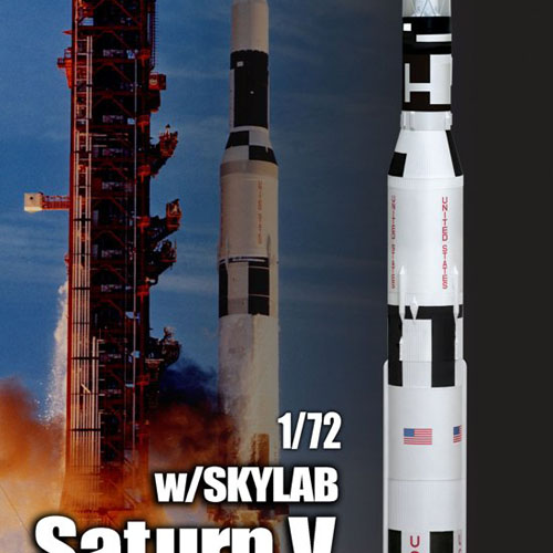 BD50392 1/72 Saturn V w/Sky Lab (Space)(1.5m)