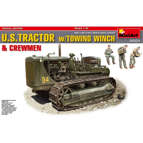 BE35225 1/35 미군 견인 윈치 장착 트랙터와 승무원 (U.S. TRACTOR w/Towing Winch &amp; Crewmen)