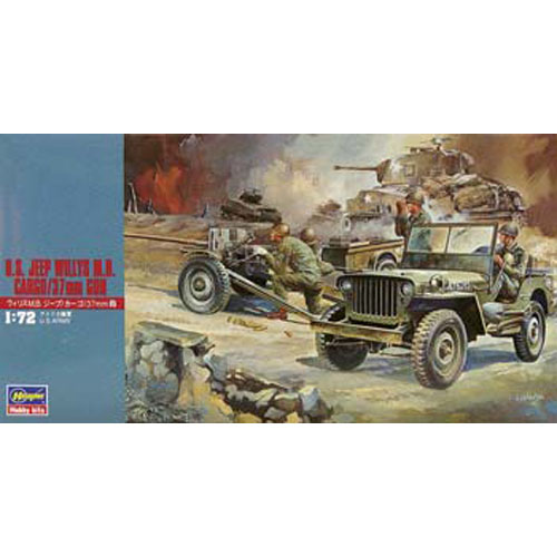 BH31101 MT1 1/72 U.S. Jeep Willys M.B./Cargo/37mm Gun(하세가와 단종)