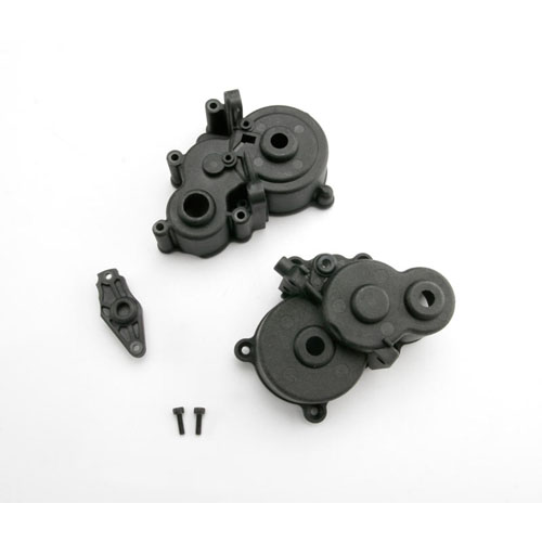 AX3991X Gearbox halves (front &amp; rear)/ shift detent ball/ spring/ 4mm GS/ shift shaft seal glued/ 2.5x8mm CS (2)