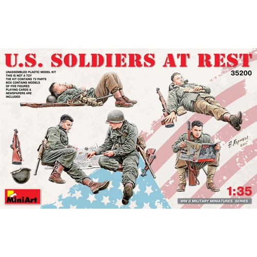 BE35200 1/35 휴식시 미국 병사 (U.S. Soldiers at Rest)