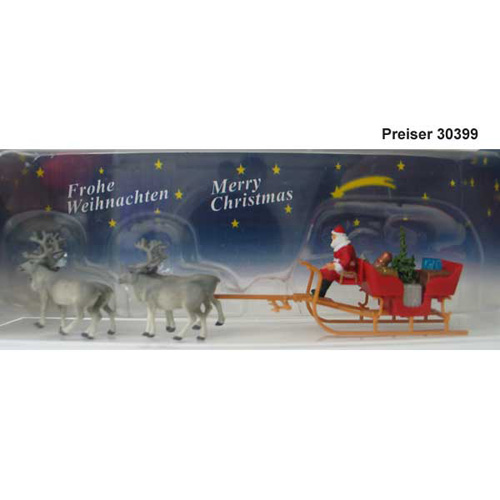 FSP30399 1/87 Christmas sleigh with four reindeer (산타 썰매 순록)